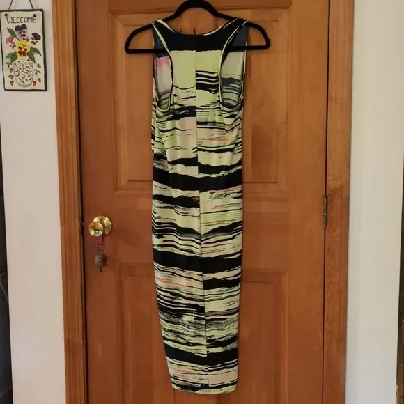 RACHEL Rachel Roy Michele South Beach Stripe Racer Back Hi Low Tank Dress M - Picture 8 of 16